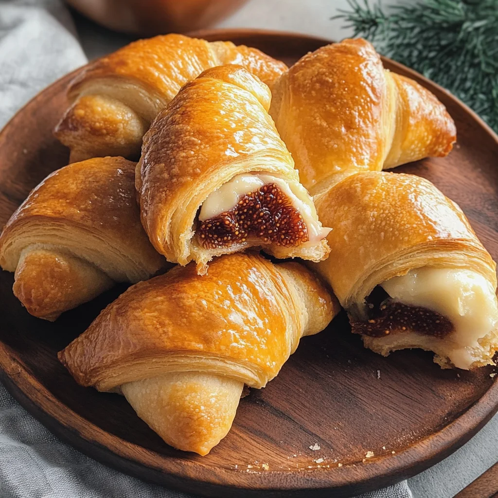 Breakfast Crescent Rolls With a Fig and Brie Surprise