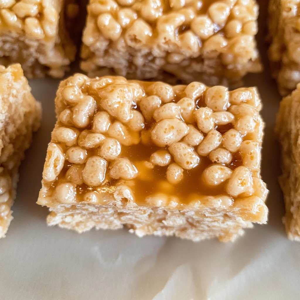 Brown Butter Dulce de Leche Rice Krispie Treats