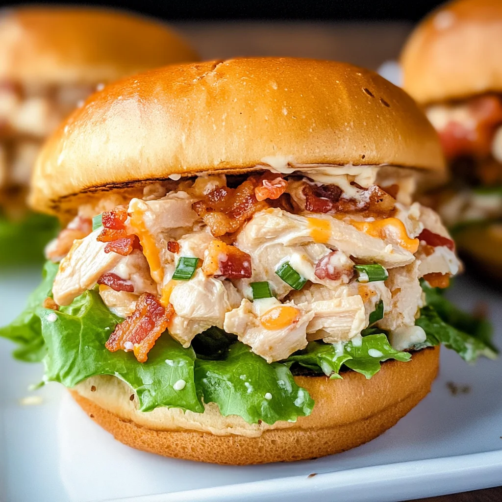 Chopped Chicken Bacon Ranch Sandwich Recipe