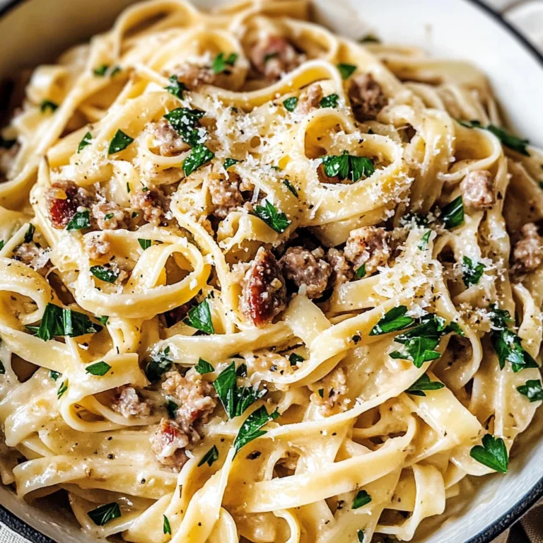 Creamy Italian Sausage Fettuccine: A Deliciously Rich Pasta Recipe