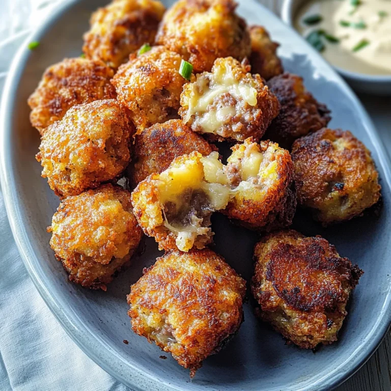 Crispy Hashbrown Sausage Bites