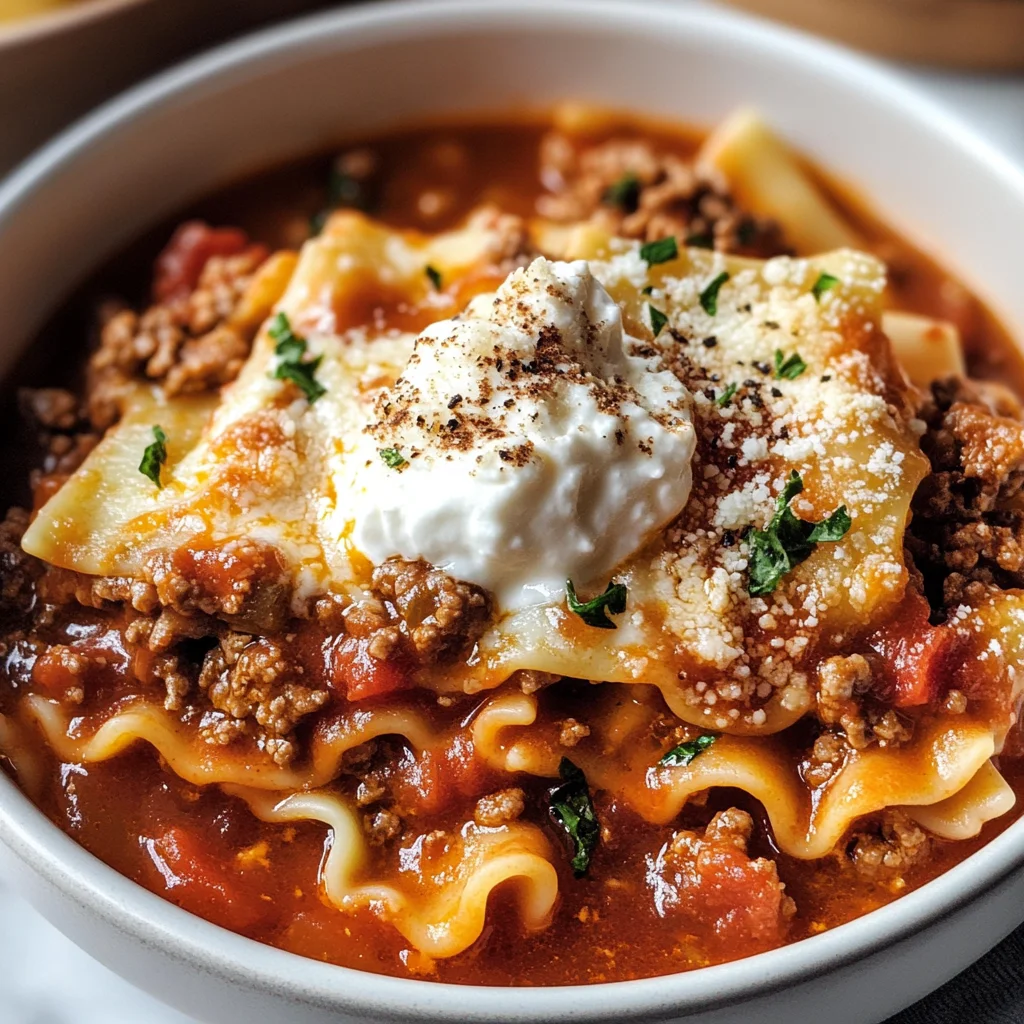 Easy Lasagna Soup Recipe