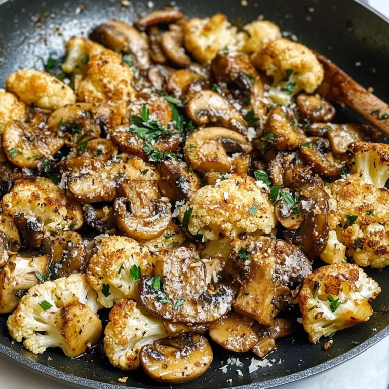 Garlic Cauliflower Mushroom Skillet: Quick & Delicious Dish