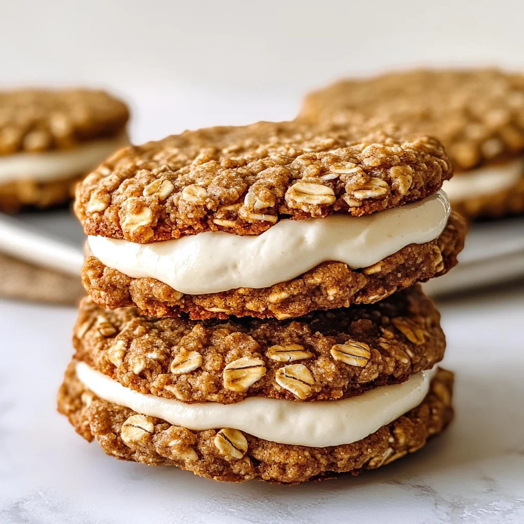 Gingerbread Oatmeal Cream Pies