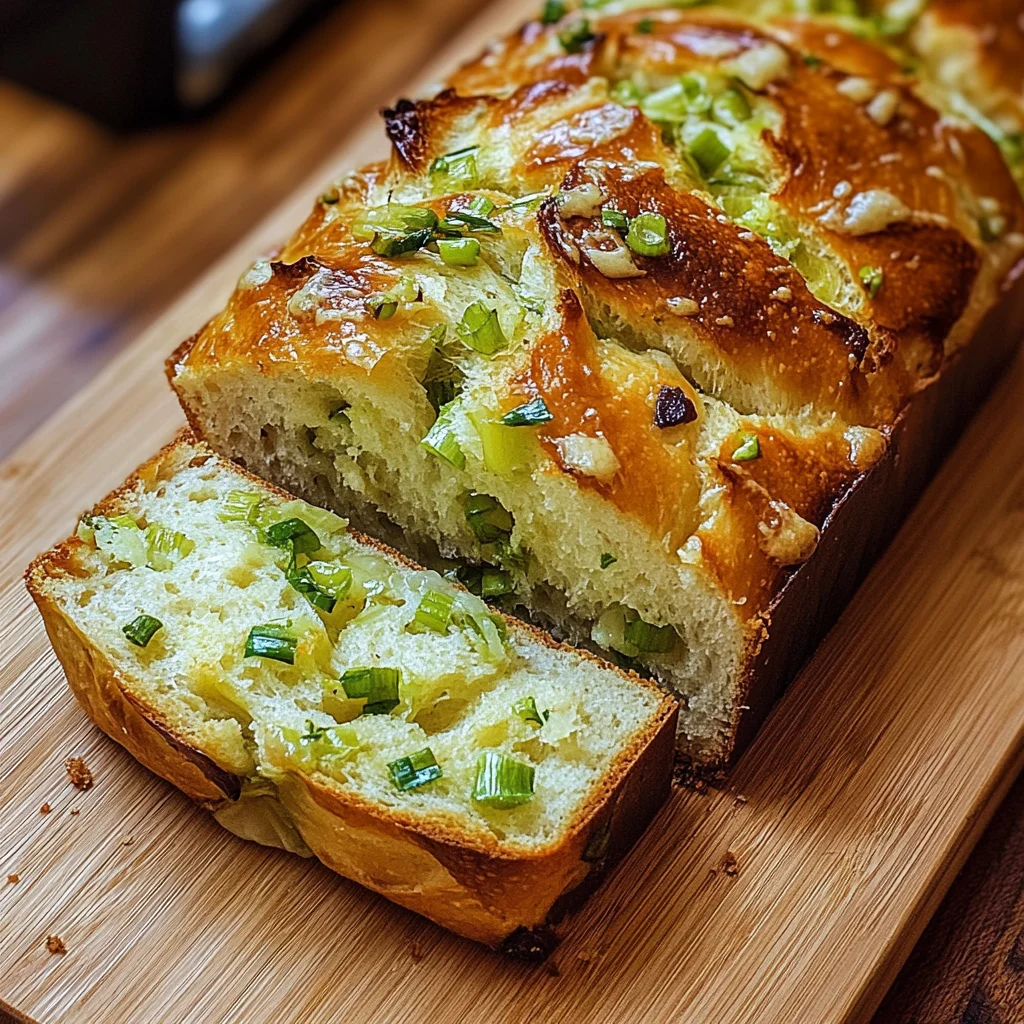 Green Onion Garlic Butter Bread Loaf