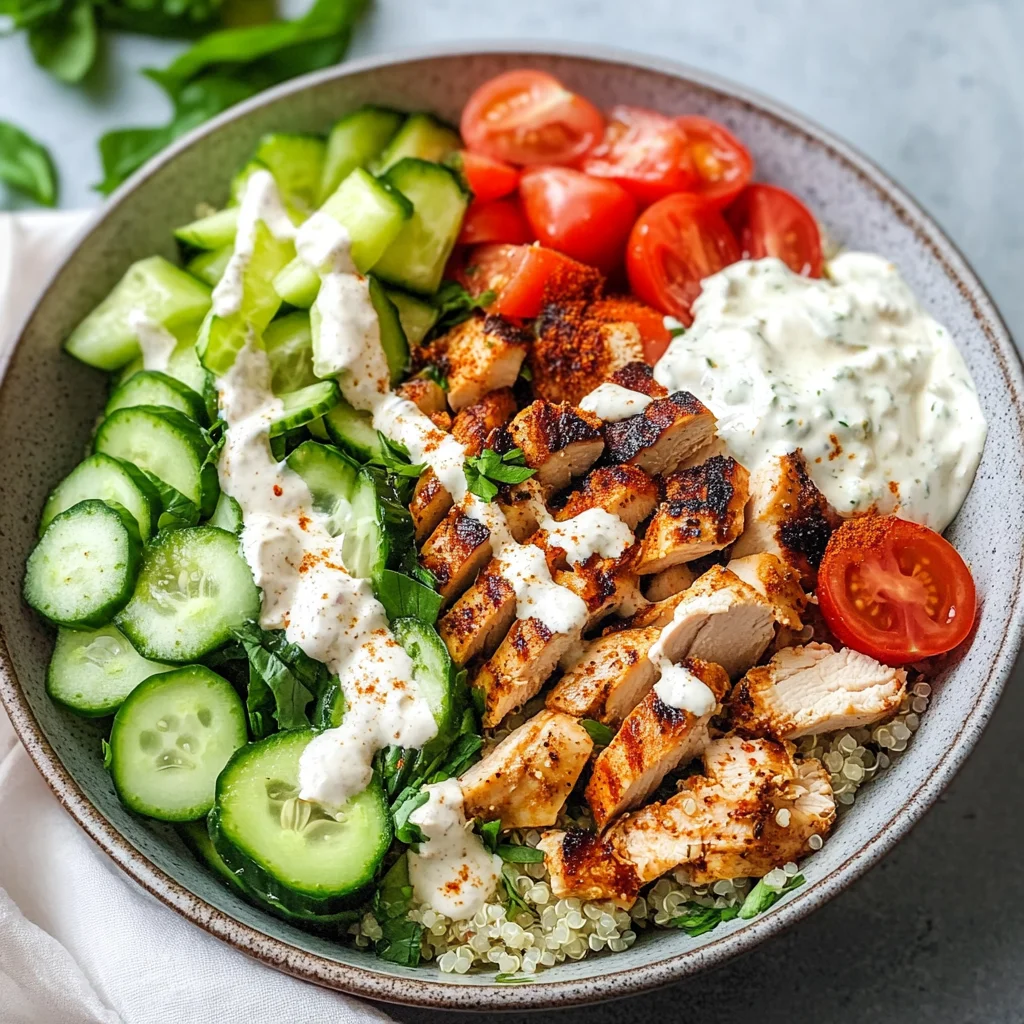 Healthy Chicken Shawarma Bowl
