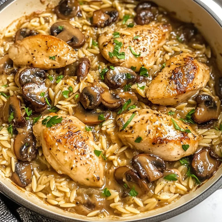 Marsala Chicken Orzo