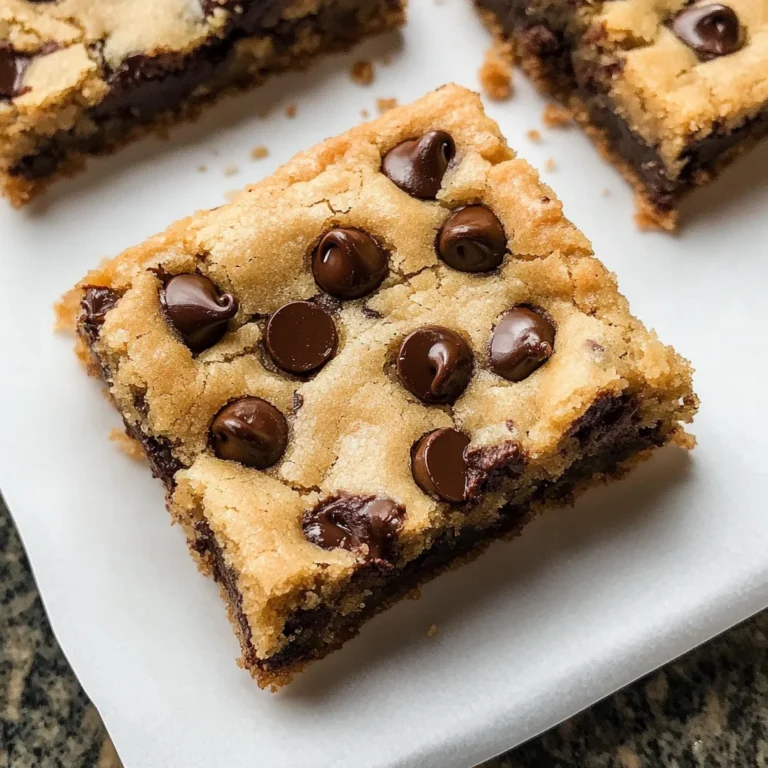 Melt-in-Your-Mouth Chocolate Chip Cookie Bars