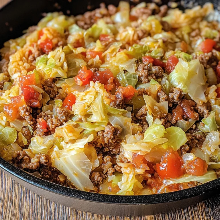 Savory Cabbage Beef Bake Recipe