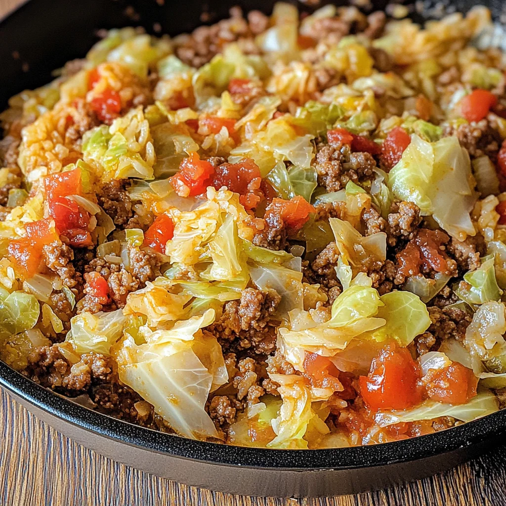 Savory Cabbage Beef Bake Recipe