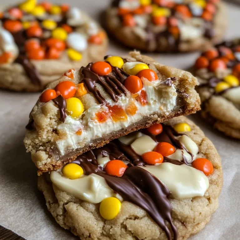 White Chocolate Reese’s Cheesecake Cookies