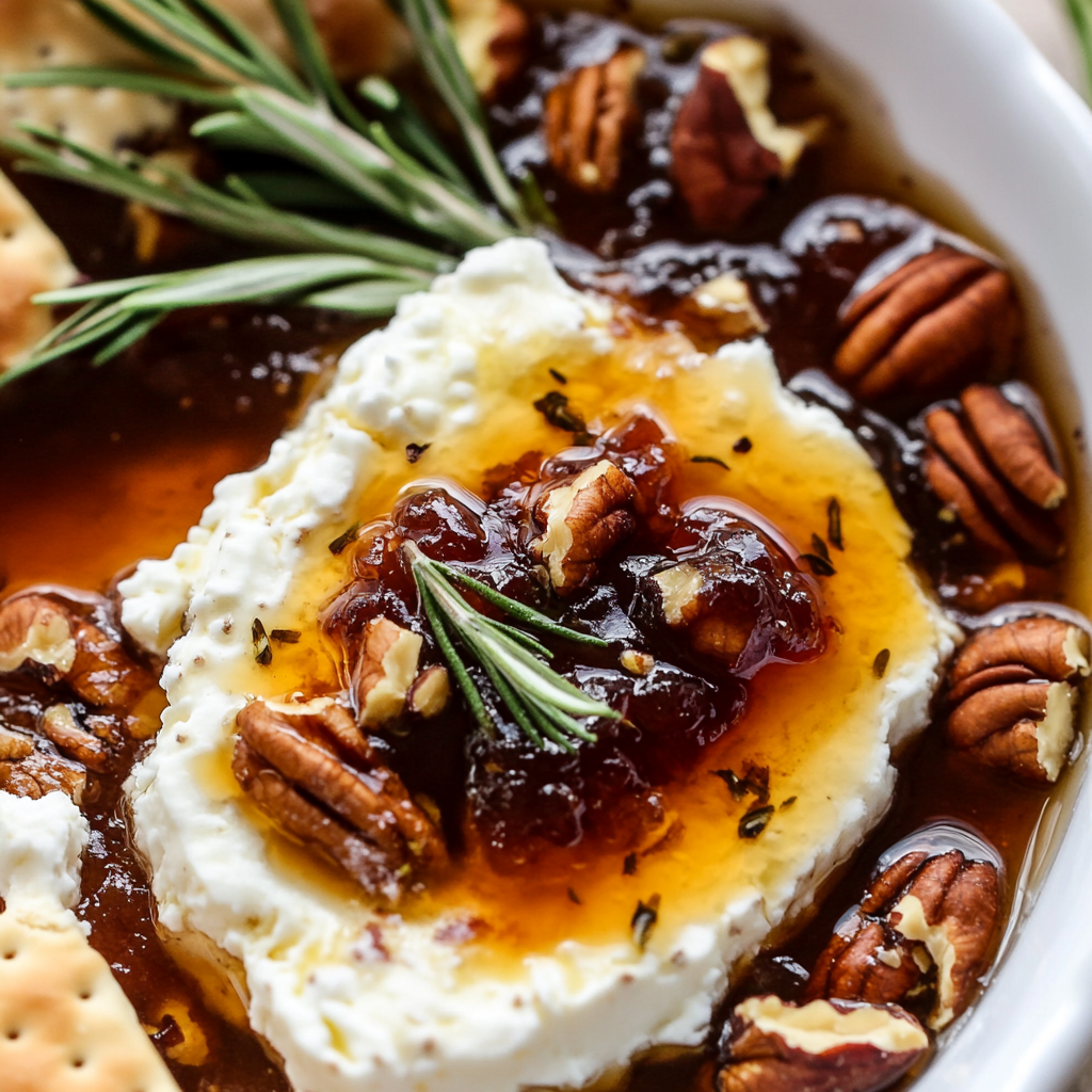 Goat Cheese Appetizer with Fig Jam and Pecans