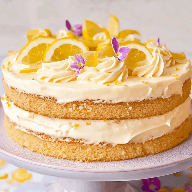 Italian Lemon Cream Cake: A Delightfully Tangy Recipe!