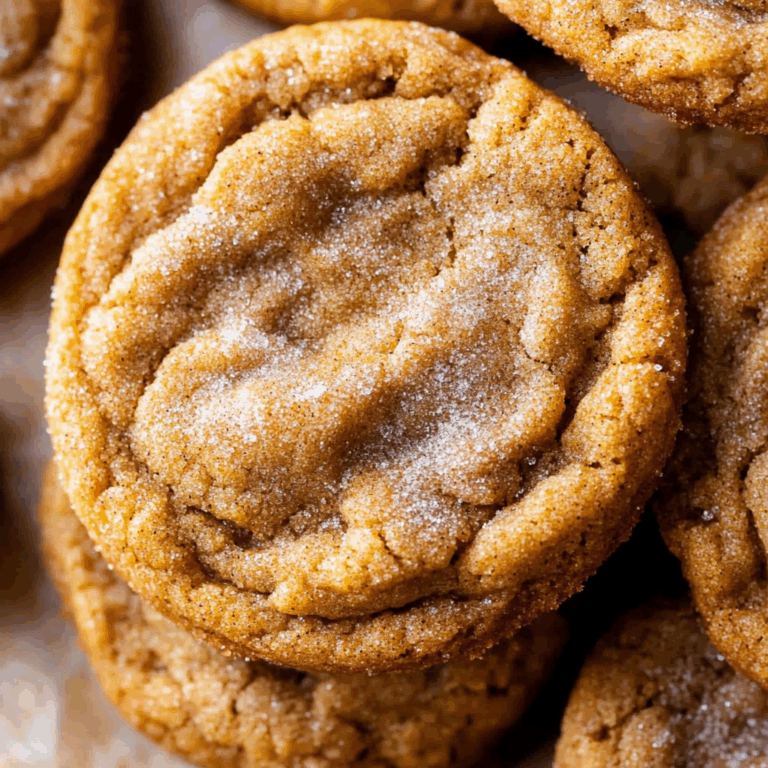 Chewy Pumpkin Snickerdoodle Cookies