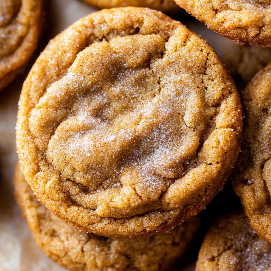 Chewy Pumpkin Snickerdoodle Cookies