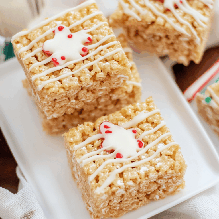 Gingerbread Rice Krispie Treats