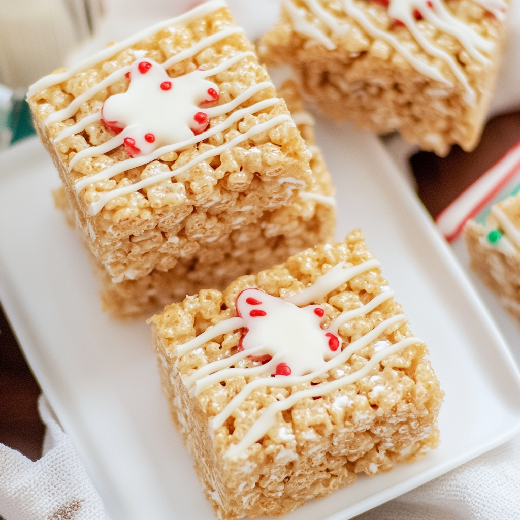 Gingerbread Rice Krispie Treats
